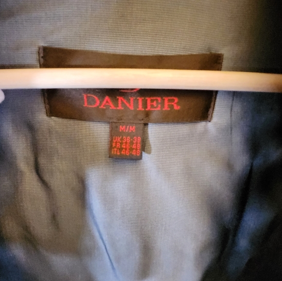 Black Leather Bomber Jacket - Picture 2 of 5